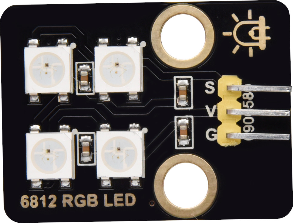 Matriz de 4 leds RGB Neopixel